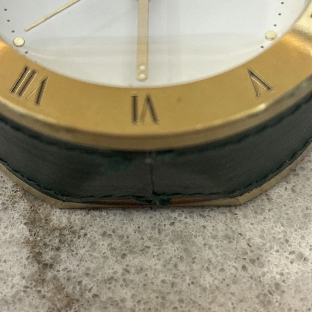 VTG Marshall Fields Desk Travel Alarm Clock Made In Germany RARE